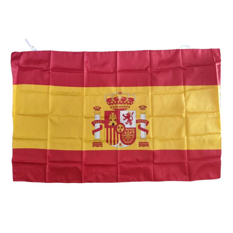 Bandera España adaptada para poner palo tamaño 150x95 cm aproximado Bandera España adaptada para poner palo tamaño 150x95 cm aproximado