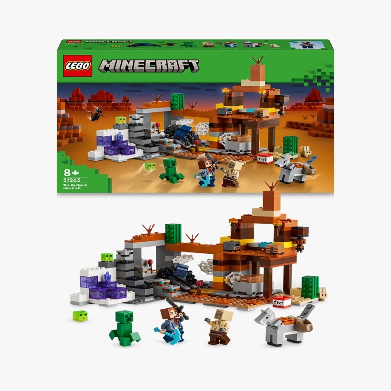 LEGO Minecraft 21263 El Pozo de Mina de los Páramos edad a partir de 8+ años - bloques de construcción juguetes LEGO Minecraft 21263 El Pozo de Mina de los Páramos edad a partir de 8+ años - bloques de construcción juguetes