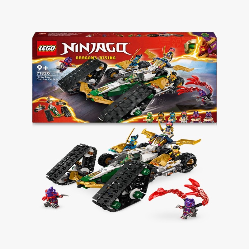 LEGO NINJAGO 71820 Vehículo Combinado del Equipo Ninja edad a partir de 9+ años - bloques de construcción juguetes LEGO NINJAGO 71820 Vehículo Combinado del Equipo Ninja edad a partir de 9+ años - bloques de construcción juguetes