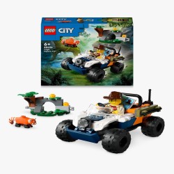 LEGO City Exploration 60424 Exploradores de la Jungla: Todoterreno y Misión del Panda Rojo edad a partir de 6+ años - bloques de