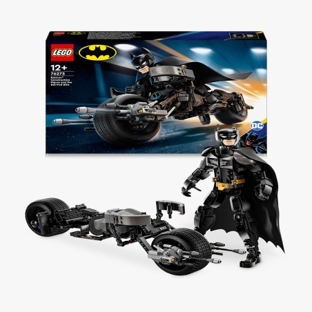 LEGO Super Heroes DC 76273 Figura para Construir: Batman y Moto Bat-Pod edad a partir de 12+ años - bloques de construcción jugu