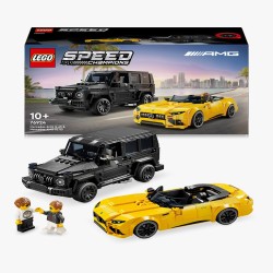 LEGO Speed Champions 76924 Mercedes-AMG G 63 y Mercedes-AMG SL 63 edad a partir de 10+ años - bloques de construcción juguetes