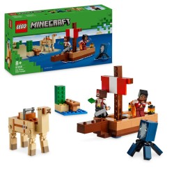 LEGO LEGO Minecraft 21259 El Viaje en el Barco Pirata contiene 166 piezas - edad apartir de 8+ años