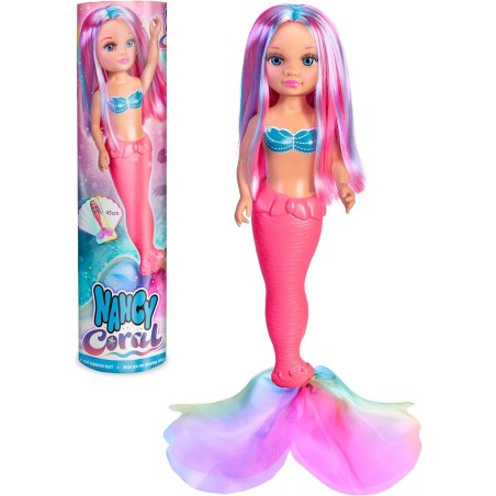 Nancy - Coral Muñeca Sirena, se puede sumergir en el agua Famosa +3 años