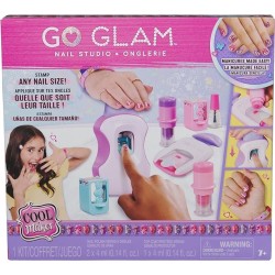 Cool MAKER Kit de estudio de manicura GO GLAM, crea 200 uñas con 4 diseños, 2 aplicadores de esmalte y máscara de uñas +7 años