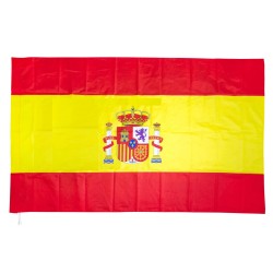 Bandera grande de España tamaño 100x150cm adaptada para poner palo