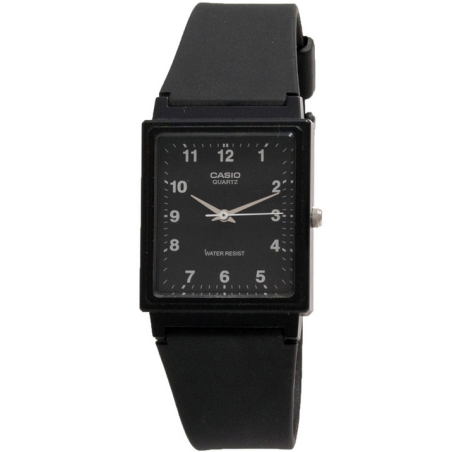 CASIO MQ-27-1BDF Reloj de Pulsera Analógico para Hombre Color Negro esfera negra cuadrado