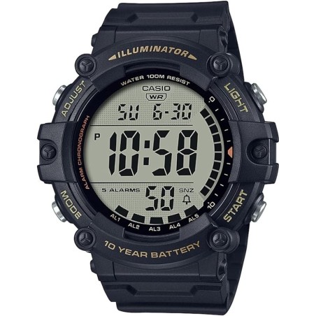 Reloj Casio Digital Caballero AE-1500WHX-1A correa caucho resistente al agua de 100 metros