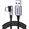 UGREEN Cable USB C 90 Grados, Cable USB A 2.0 a USB C Carga Rápida, Cable USB C Acodado para teléfonos móviles, 1metro