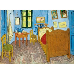 Clementoni - Puzzle 1000 piezas cuadro La habitación de Arlés, Van Gogh, Colección museos puzzle