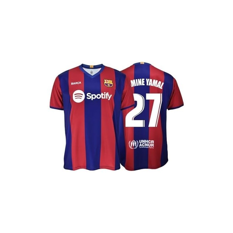 Camiseta Lamine Yamal Primera Equipación del Fútbol Club Barcelona adulto réplica Producto Oficial Camiseta Lamine Yamal Primera Equipación del Fútbol Club Barcelona adulto réplica Producto Oficial