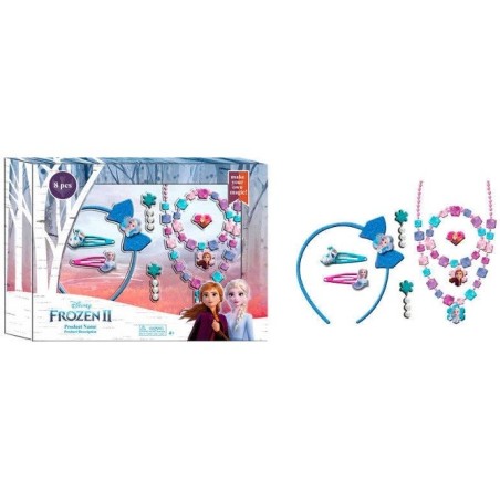 Frozen accesorios de fantasía para el pelo 8 piezas incluye collar y pulsera