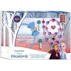 Frozen accesorios de fantasía para el pelo 8 piezas incluye collar y pulsera