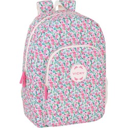 Mochila VMB Vicky Martín Berrocal adaptable a carro 30x14x46cm Rose Bloom producto oficial