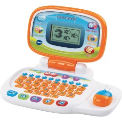 VTech - Pequeordenador, Ordenador infantil educativo para niños +3 años, Más de 20 actividades que enseñan letras, números, anim