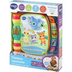 VTech Baby Primeras Canciones Libro interactivo de aprendizaje Juguete para bebés +6 meses