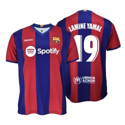 Camiseta Lamine Yamal Primera Equipación del Fútbol Club Barcelona infantil réplica Producto Oficial