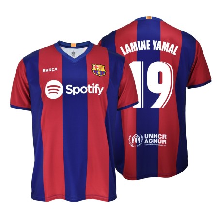Camiseta Lamine Yamal Primera Equipación del Fútbol Club Barcelona infantil réplica Producto Oficial