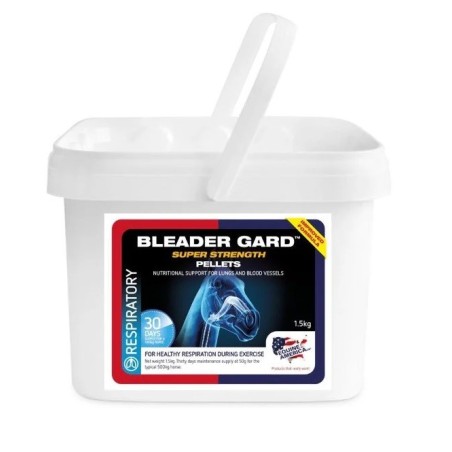 Bleader Gard Equine America 1,5Kg Suplemento pellets antioxidante favorece el correcto funcionamiento de vasos sanguíneos y pulm