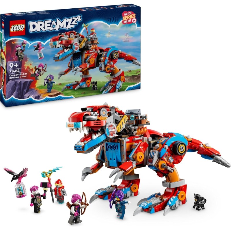 LEGO 71484 DREAMZzz Dinosaurio Robot C-Rex de Cooper Pterodáctilo edad +9 años LEGO 71484 DREAMZzz Dinosaurio Robot C-Rex de Cooper Pterodáctilo edad +9 años