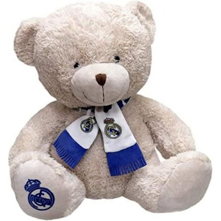 Real Madrid peluche osito con bufanda 35cm producto oficial