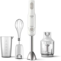 Philips Hr2543/00 Batidora de Mano Promix con Vaso y Función Turbo, Accesorios Incluidos Picadora Compacta, Levantaclaras, 700 W
