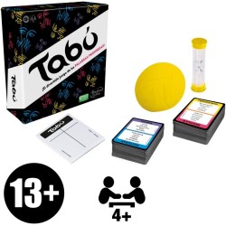Hasbro Gaming Juego Tabú clásico - juego para adivina palabras para 4 o más jugadores edad +13 años