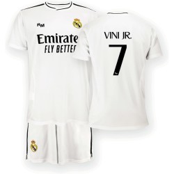 Real Madrid Vini JR. 7 Vinicius Conjunto Niño Camiseta y Pantalón Primera Equipación de la Temporada 24/25