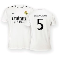 Real Madrid Bellingham infantil Camiseta Primera Equipación de la Temporada 24/25 réplica producto oficial