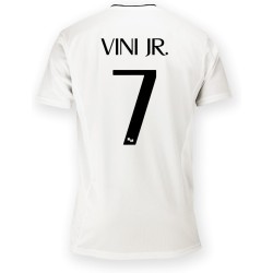 Real Madrid Vini JR. 7 Vinicius inflantil Camiseta Primera Equipación de la Temporada 24/25 réplica producto oficial