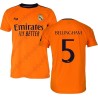 Real Madrid Conjunto Niño Camiseta y Pantalón - Bellingham 5 - segunda Equipación de la Temporada 2024-2025 - Réplica Oficial