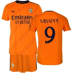 Real Madrid Conjunto Niño Camiseta y Pantalón - Mbappe 9 - segunda Equipación de la Temporada 2024-2025 - Réplica Oficial