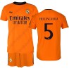 Real Madrid Conjunto Niño Camiseta y Pantalón - Bellingham 5 - segunda Equipación de la Temporada 2024-2025 - Réplica Oficial