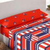 Juego de sábanas Atlético de Madrid 3 Piezas sábana, bajera y funda de almohada para cama 90cm producto oficial