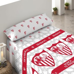 Juego de sábanas Sevilla Fútbol Club 3 Piezas sábana, bajera y funda de almohada para cama 90cm producto oficial