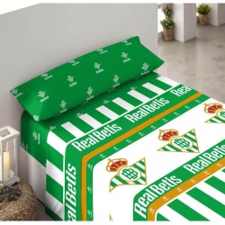 Juego de sábanas Real Betis Balompié 3 Piezas sábana, bajera y funda de almohada para cama 135cm producto oficial