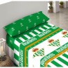 Juego de sábanas Real Betis Balompié 3 Piezas sábana, bajera y funda de almohada para cama 135cm producto oficial