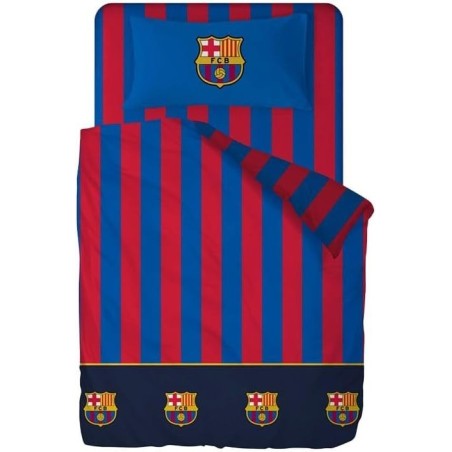 Fútbol Club Barcelona juego de funda nórdica y almohada para cama de 90cm producto oficial