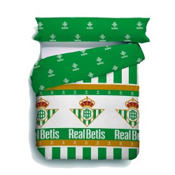 Real Betis Balompié juego de funda nórdica y almohada para cama de 105cm producto oficial.