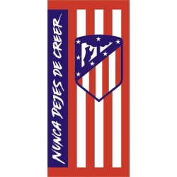 Toalla Atlético de Madrid playa tamaño 75X150 composición 100% algodón producto oficial