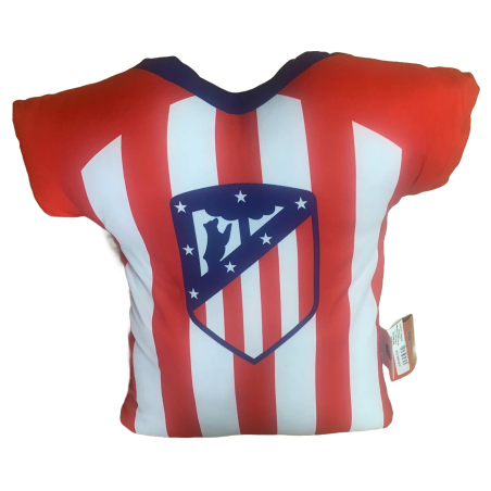 Cojín del Atlético de Madrid forma camiseta tamaño 42x42cm producto oficial