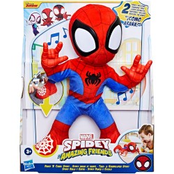 Spidey and his Amazing Friends Marvel Spidey Baila y Gatea - Juguete Peluche Interactivo Hasbro edad +3 años