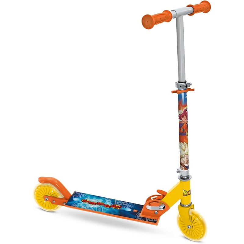 Dragon Ball - Bola de Dragón Patinete infantil de aluminio de 2 ruedas - Manillar regulable Dragon Ball - Bola de Dragón Patinete infantil de aluminio de 2 ruedas - Manillar regulable