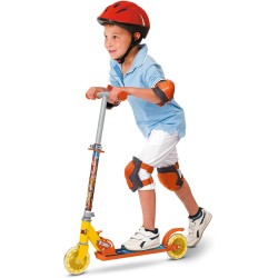 Dragon Ball - Bola de Dragón Patinete infantil de aluminio de 2 ruedas - Manillar regulable