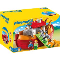 PLAYMOBIL 1.2.3 6765 Arca de Noé Maletín edad +18 meses