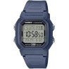 Reloj Casio caballero W-800H-2AV correa caucho color azul caja reloj azul