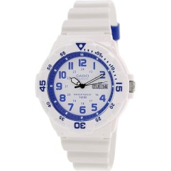CASIO MRW-200HC-7B2VDF Reloj de Pulsera Analógico para Hombre Color Blanco número azules