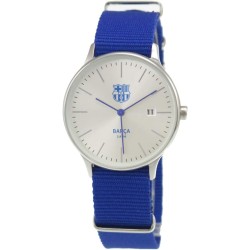 Reloj Fútbol Club Barcelona caballero con calendario correa nailon caja 36mm diámetro presentado en estuche