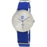 Reloj Fútbol Club Barcelona caballero con calendario correa nailon caja 36mm diámetro presentado en estuche