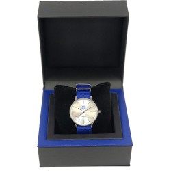 Reloj Fútbol Club Barcelona caballero con calendario correa nailon caja 36mm diámetro presentado en estuche